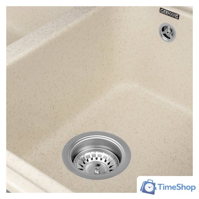 Кухонная мойка Gerhans C02 (бежевый) - Изображение №4 — Интернет-магазин Time-Shop