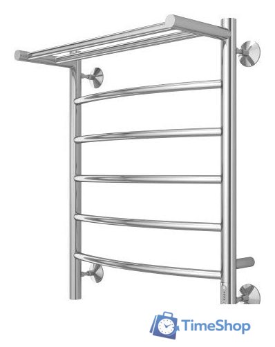 Полотенцесушитель TERMINUS Классик П6 500x650 с полкой бп электро (хром) - Изображение №2 — Интернет-магазин Time-Shop