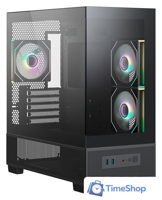 Корпус XASTRA Q500M 6ARGB-C10-UC (черный) - Изображение №2 — Интернет-магазин Time-Shop