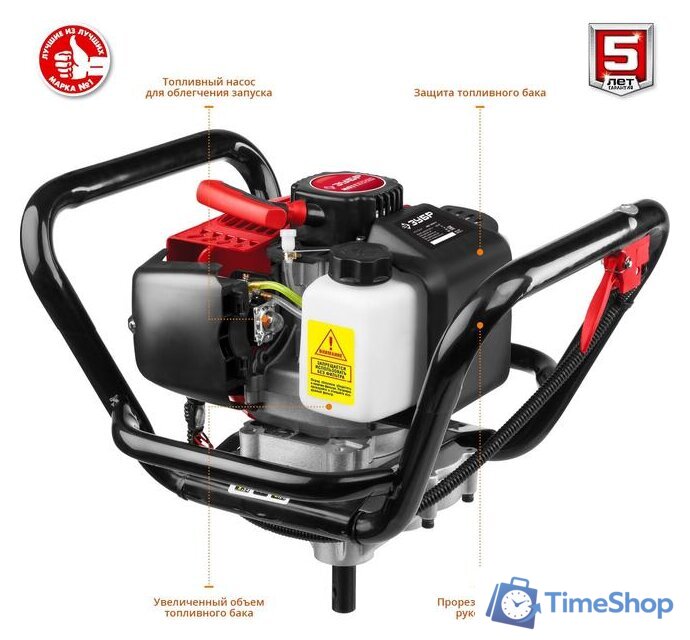 Мотобур Зубр МБ1-200 Н - Изображение №3 — Интернет-магазин Time-Shop