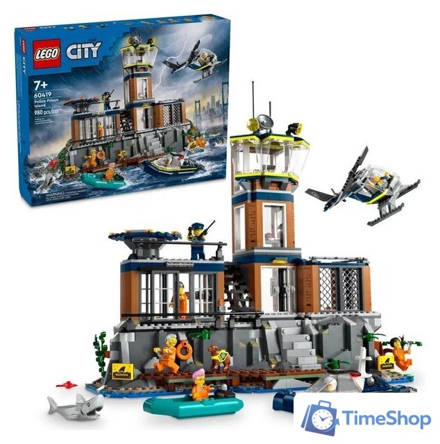 Конструктор LEGO City 60419 Полицейская тюрьма на острове - Изображение №2 — Интернет-магазин Time-Shop