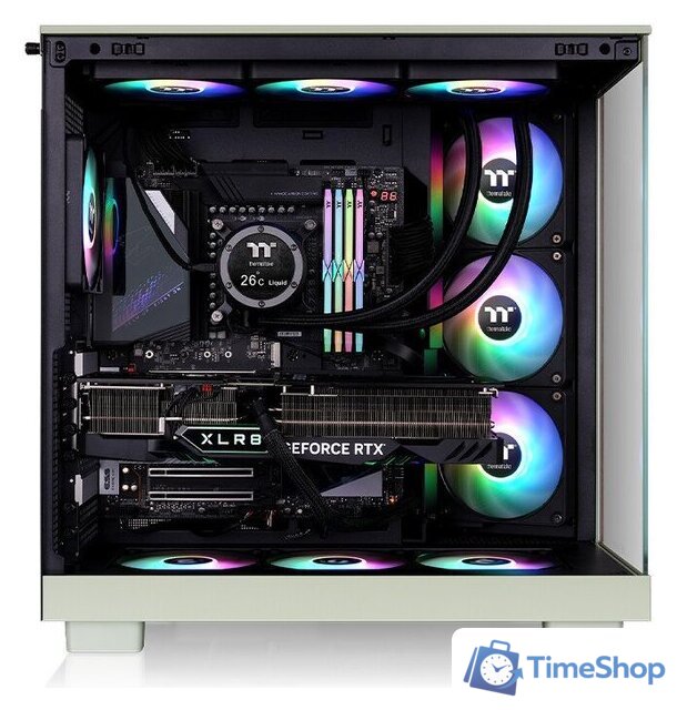 Корпус Thermaltake View 380 XL WS ARGB Matcha Green CA-11E-00MEWN-WS - Изображение №7 — Интернет-магазин Time-Shop
