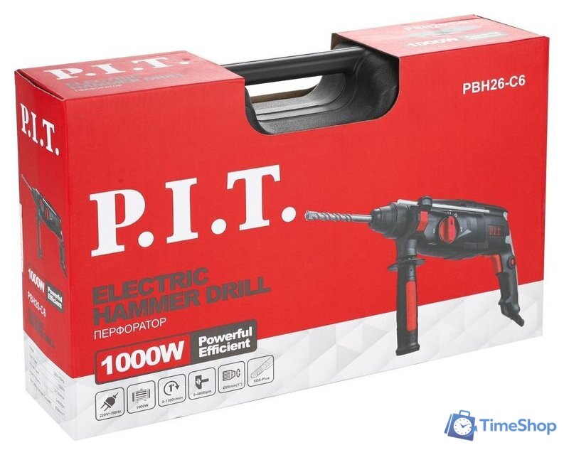 Перфоратор P.I.T. PBH26-C6 (кейс) - Изображение №7 — Интернет-магазин Time-Shop