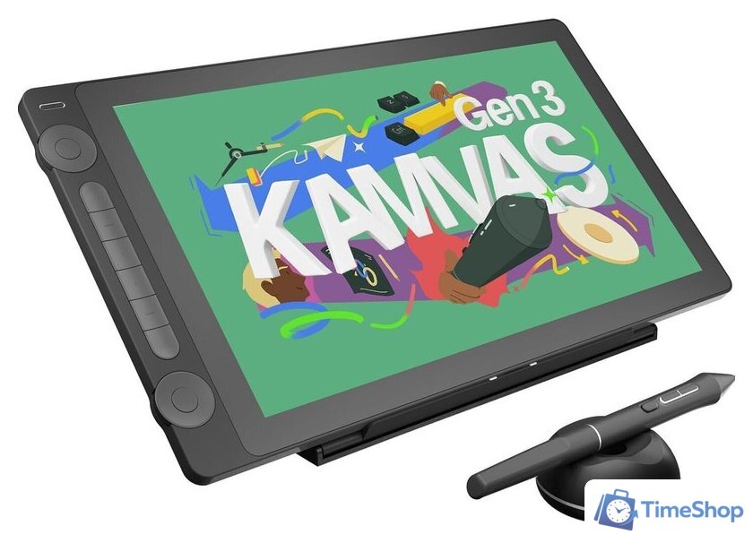 Графический монитор Huion Kamvas 16 Gen 3 GS1563 (черный) - Изображение №2 — Интернет-магазин Time-Shop