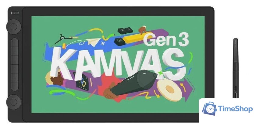 Графический монитор Huion Kamvas 16 Gen 3 GS1563 (черный) - Изображение №1 — Интернет-магазин Time-Shop