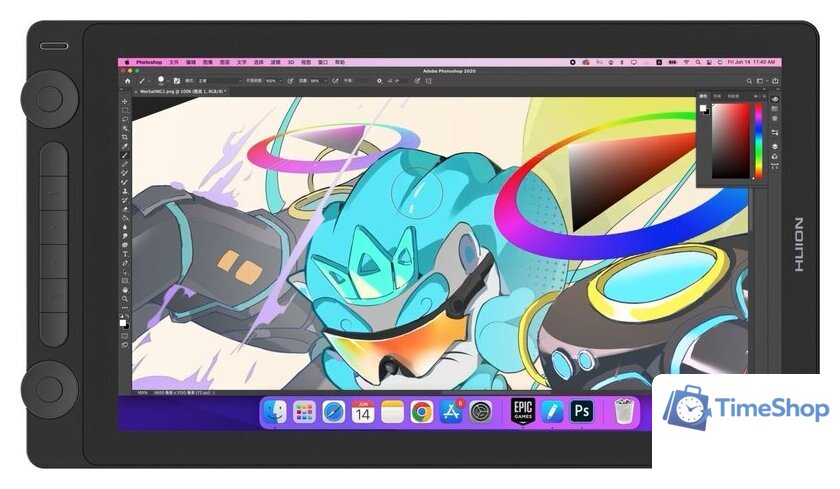 Графический монитор Huion Kamvas 16 Gen 3 GS1563 (черный) - Изображение №7 — Интернет-магазин Time-Shop