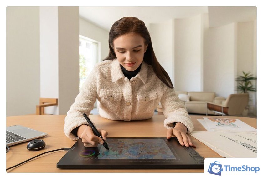 Графический монитор Huion Kamvas 16 Gen 3 GS1563 (черный) - Изображение №11 — Интернет-магазин Time-Shop