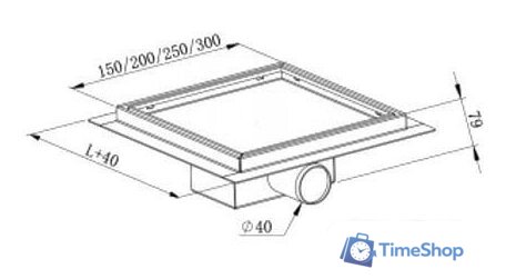 Трап/канал Mexen Flat 12 Black 1710012 - Изображение №6 — Интернет-магазин Time-Shop