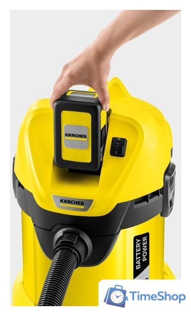 Пылесос Karcher WD 3 Battery Set 1.629-911.0 - Изображение №4 — Интернет-магазин Time-Shop