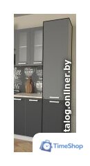 Шкаф-пенал Интерлиния Компо НШП-№2-2145 (атрацит/серебро) - Изображение №2 — Интернет-магазин Time-Shop