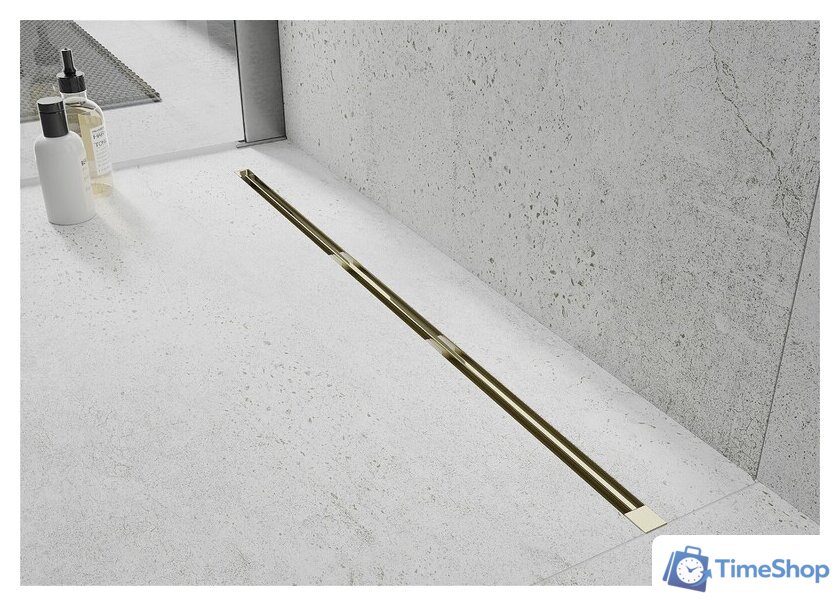Трап/канал Mexen Flat 360 Super Slim Gold 1551080 - Изображение №2 — Интернет-магазин Time-Shop