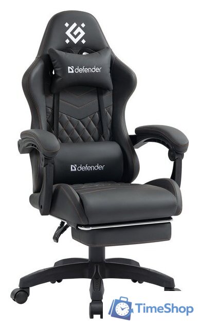 Игровое (геймерское) кресло Defender Bora (темно-серый) - Изображение №1 — Интернет-магазин Time-Shop