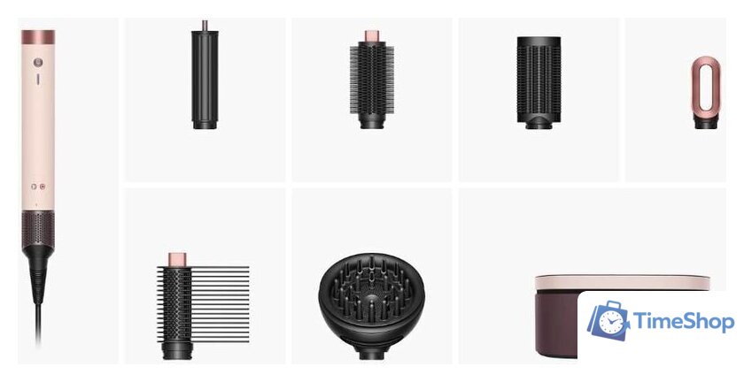 Фен-стайлер Dyson Airwrap Co-anda2x HS09 Curly+Coily (евровилка, керамический розовый/розовое золото) - Изображение №2 — Интернет-магазин Time-Shop