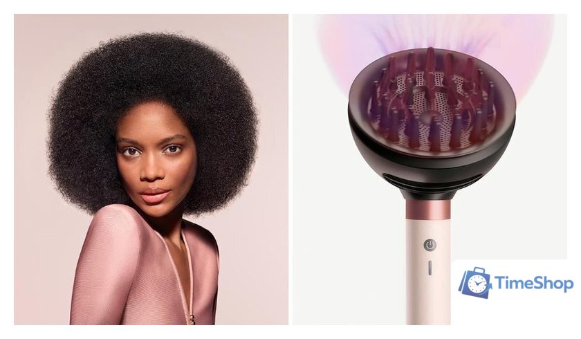 Фен-стайлер Dyson Airwrap Co-anda2x HS09 Curly+Coily (евровилка, керамический розовый/розовое золото) - Изображение №5 — Интернет-магазин Time-Shop