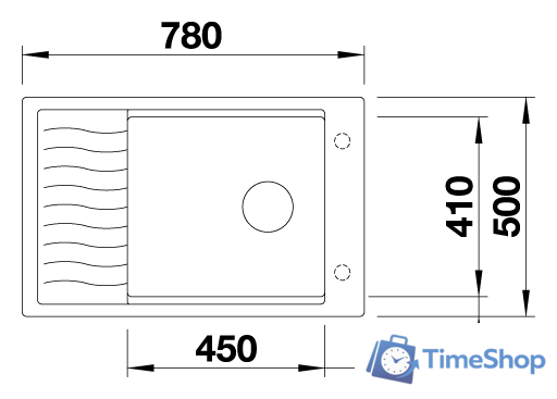 Кухонная мойка Blanco Elon XL 6 S (антрацит) 524834 - Изображение №2 — Интернет-магазин Time-Shop