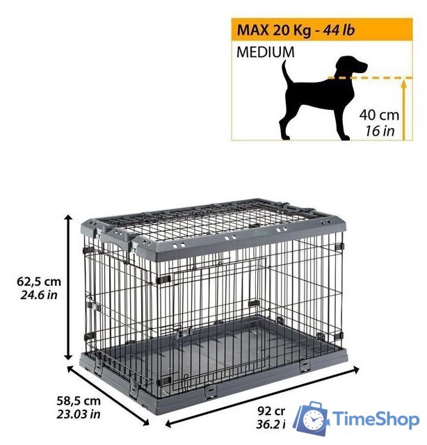 Клетка Ferplast Superior 90 73188101 - Изображение №12 — Интернет-магазин Time-Shop