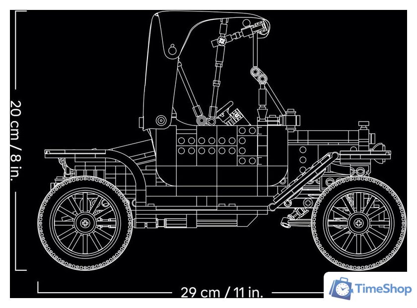 Конструктор LEGO Icons 11376 Ford Model T - Изображение №11 — Интернет-магазин Time-Shop