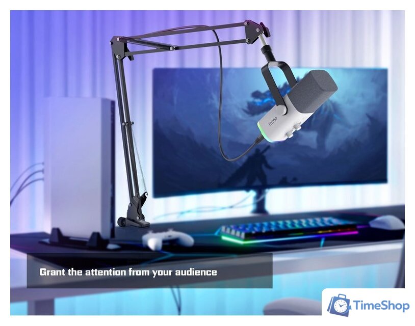 Проводной микрофон FIFINE AM8T (белый) - Изображение №13 — Интернет-магазин Time-Shop