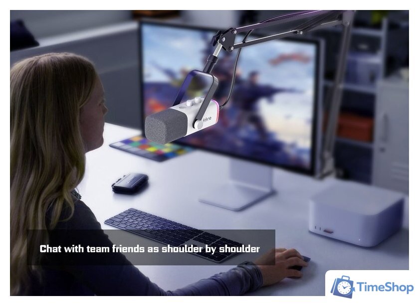 Проводной микрофон FIFINE AM8T (белый) - Изображение №14 — Интернет-магазин Time-Shop