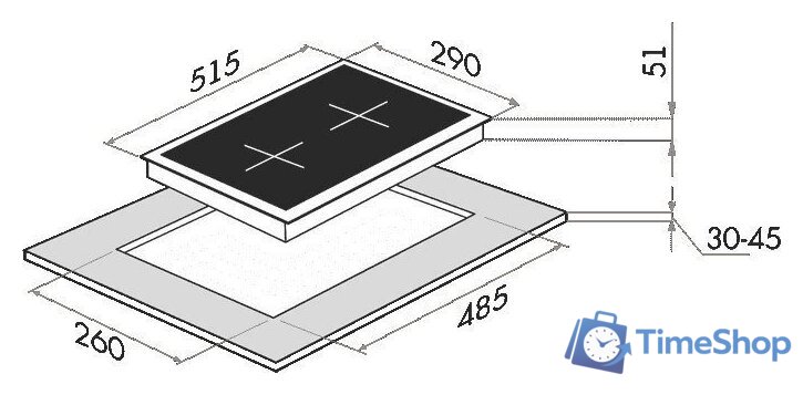 Варочная панель MAUNFELD EGHE.32.3EW/G - Изображение №15 — Интернет-магазин Time-Shop