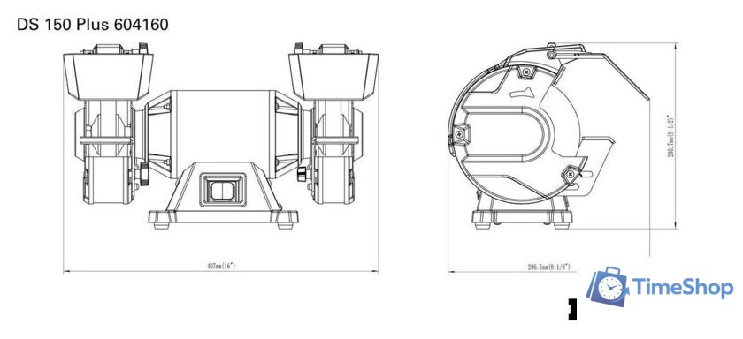 Заточный станок Metabo DS 150 Plus 604160000 - Изображение №10 — Интернет-магазин Time-Shop