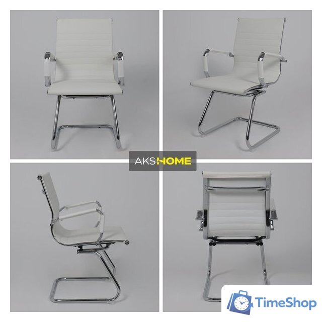 Офисный стул AksHome Dune (экокожа, белый) - Изображение №4 — Интернет-магазин Time-Shop