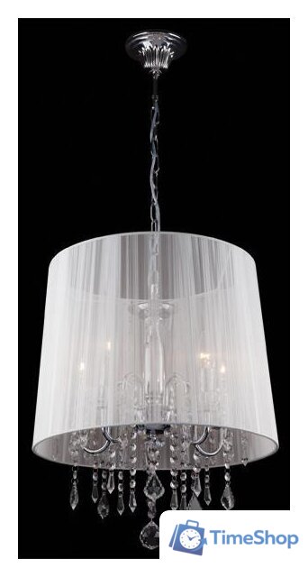 Подвесная люстра Евросвет 2045/5 хром/белый - Изображение №3 — Интернет-магазин Time-Shop