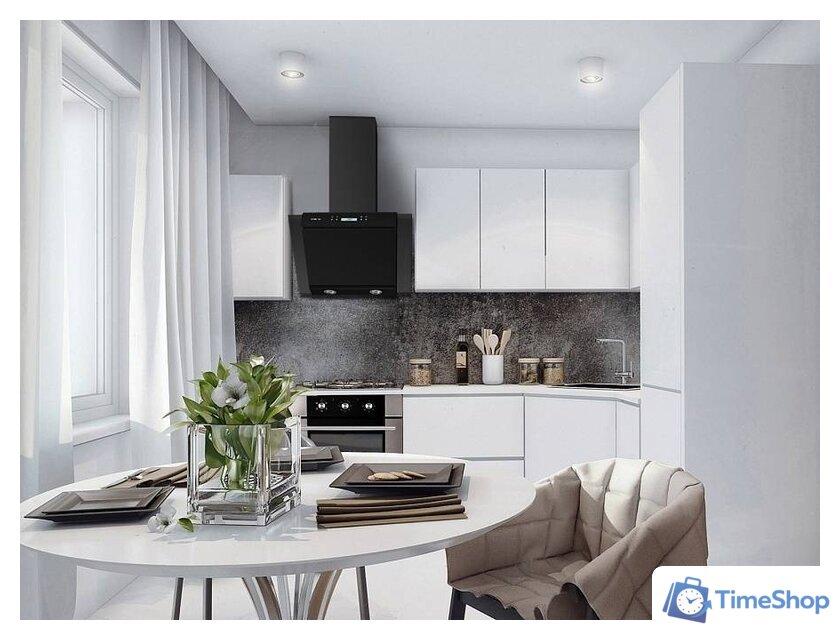 Кухонная вытяжка MAUNFELD Gloria 60 (черный/черное стекло) - Изображение №16 — Интернет-магазин Time-Shop