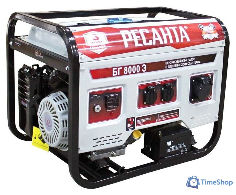 Бензиновый генератор Ресанта БГ 8000 Э - Изображение №1 — Интернет-магазин Time-Shop