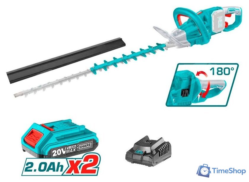 Кусторез Total THTLI400282 (с 2-мя АКБ) - Изображение №1 — Интернет-магазин Time-Shop