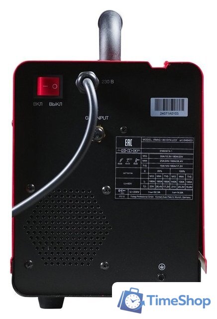 Сварочный инвертор Fubag IRMIG 180 SYN LED 646403 - Изображение №5 — Интернет-магазин Time-Shop