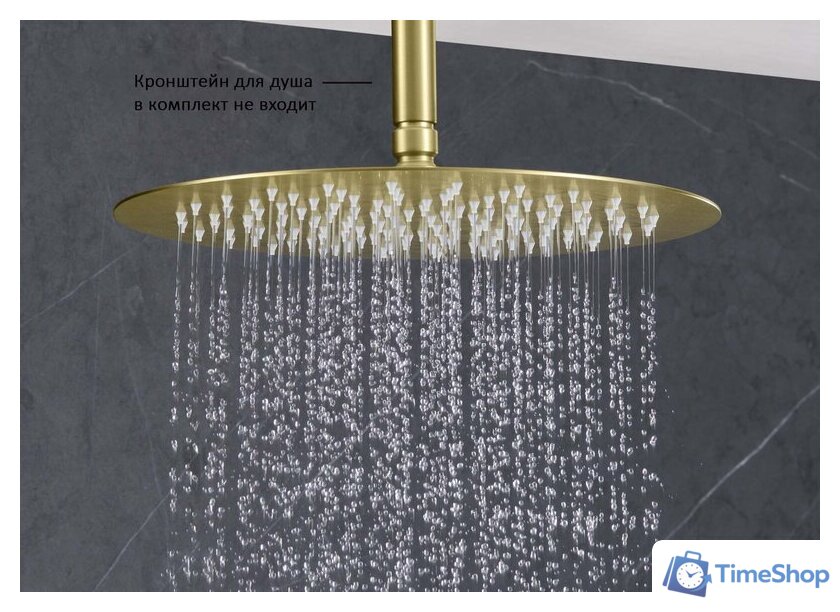 Верхний душ Aquatek AQ2075BG (золото) - Изображение №5 — Интернет-магазин Time-Shop