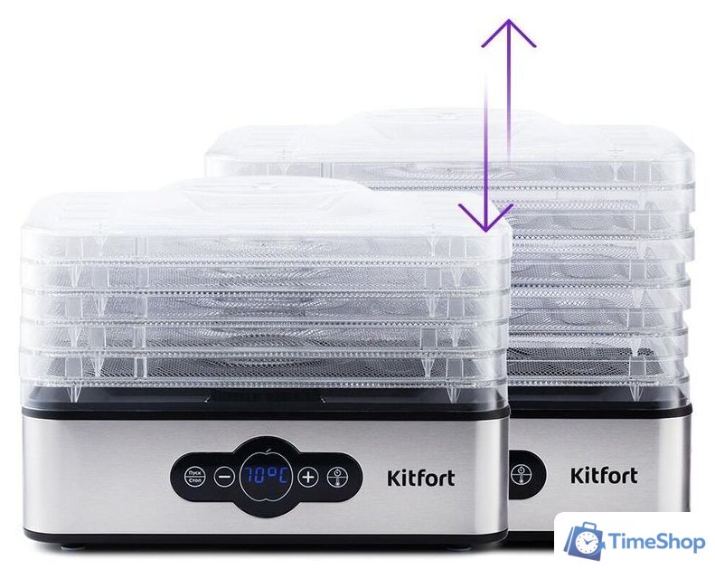 Сушилка для овощей и фруктов Kitfort KT-1914 - Изображение №3 — Интернет-магазин Time-Shop