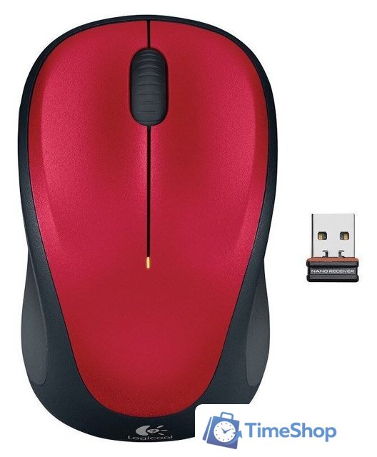 Мышь Logitech Wireless Mouse M235 Red (910-002497) - Изображение №5 — Интернет-магазин Time-Shop