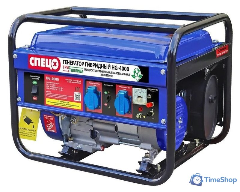 Бензиновый генератор Спец HG-4000 - Изображение №1 — Интернет-магазин Time-Shop