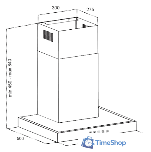 Кухонная вытяжка Grand Medina sensor 90 - Изображение №5 — Интернет-магазин Time-Shop