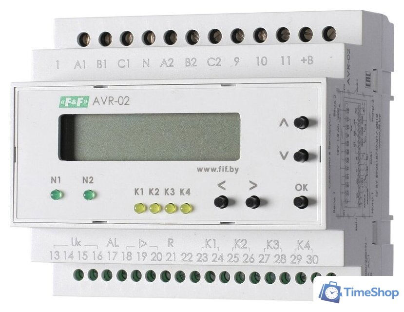 Реле контроля фаз Евроавтоматика F&F AVR-02 EA04.006.004 - Изображение №1 — Интернет-магазин Time-Shop