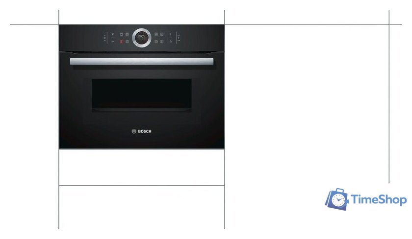 Электрический духовой шкаф Bosch CMG633BB1 - Изображение №2 — Интернет-магазин Time-Shop