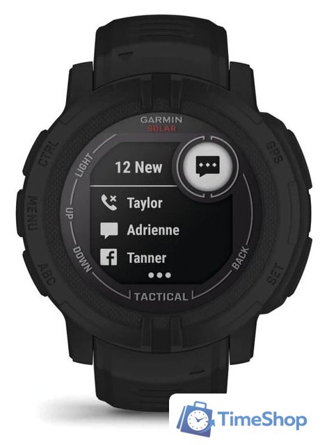 Умные часы Garmin Instinct 2 Solar Tactical Edition (черный) - Изображение №5 — Интернет-магазин Time-Shop