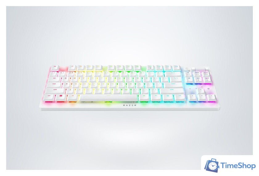 Клавиатура Razer DeathStalker V2 Pro TKL (белый, Razer Low Profile Optical Red, нет кириллицы) - Изображение №2 — Интернет-магазин Time-Shop