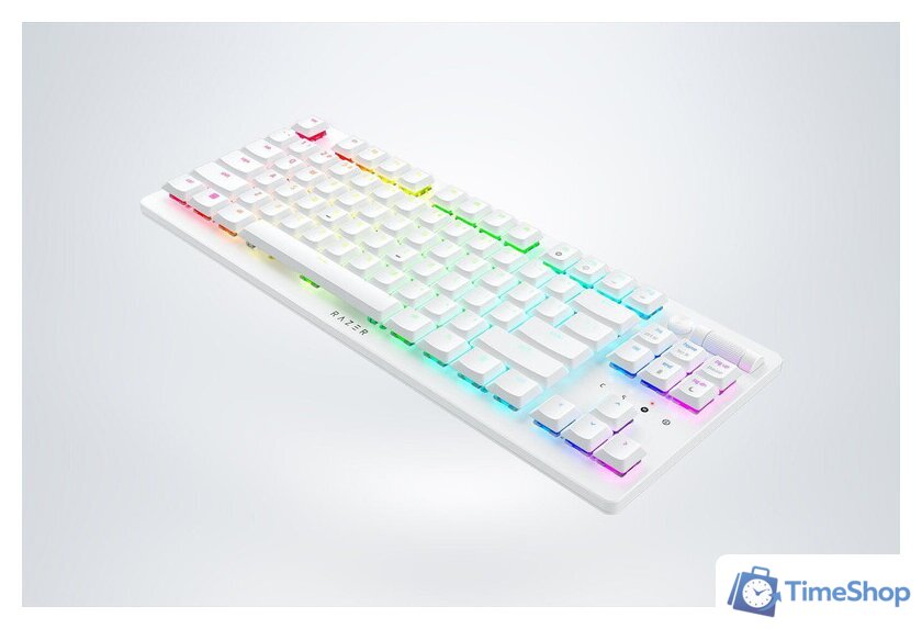 Клавиатура Razer DeathStalker V2 Pro TKL (белый, Razer Low Profile Optical Red, нет кириллицы) - Изображение №3 — Интернет-магазин Time-Shop