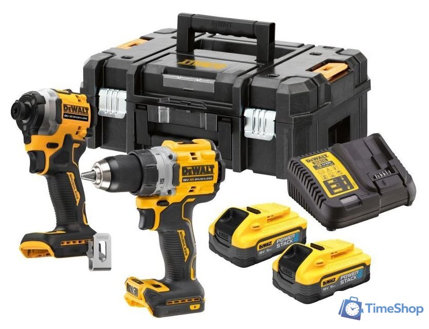  DeWalt DCK2051H2T (шуруповерт, винтоверт, 2 АКБ, кейс) - Изображение №1 — Интернет-магазин Time-Shop