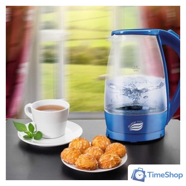 Электрический чайник Великие Реки Дон-1 (синий) - Изображение №6 — Интернет-магазин Time-Shop