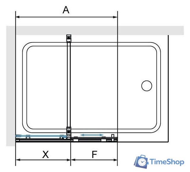 Стеклянная шторка для ванны RGW SC-47 B 41114710-14 - Изображение №2 — Интернет-магазин Time-Shop