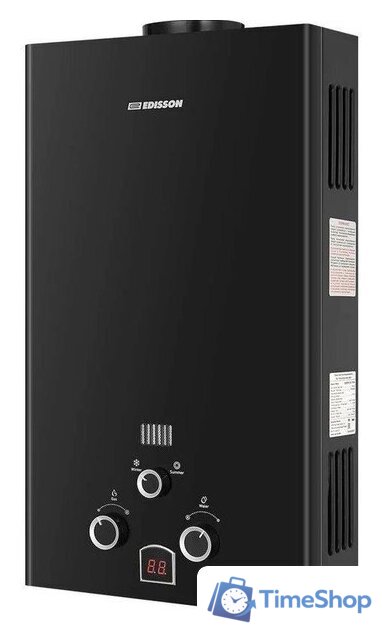 Газовая колонка Edisson E 20 D (Black) - Изображение №1 — Интернет-магазин Time-Shop