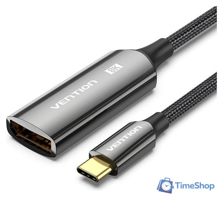 Конвертер Vention CRGBC USB Type-C - DisplayPort (0.25 м, черный) - Изображение №1 — Интернет-магазин Time-Shop