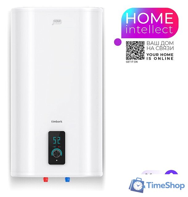 Накопительный электрический водонагреватель Timberk Home Intellect T-WSS50-N77-U-WF - Изображение №1 — Интернет-магазин Time-Shop