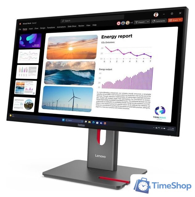Монитор Lenovo ThinkVision P24Q-40 64B2GAT1UK - Изображение №2 — Интернет-магазин Time-Shop