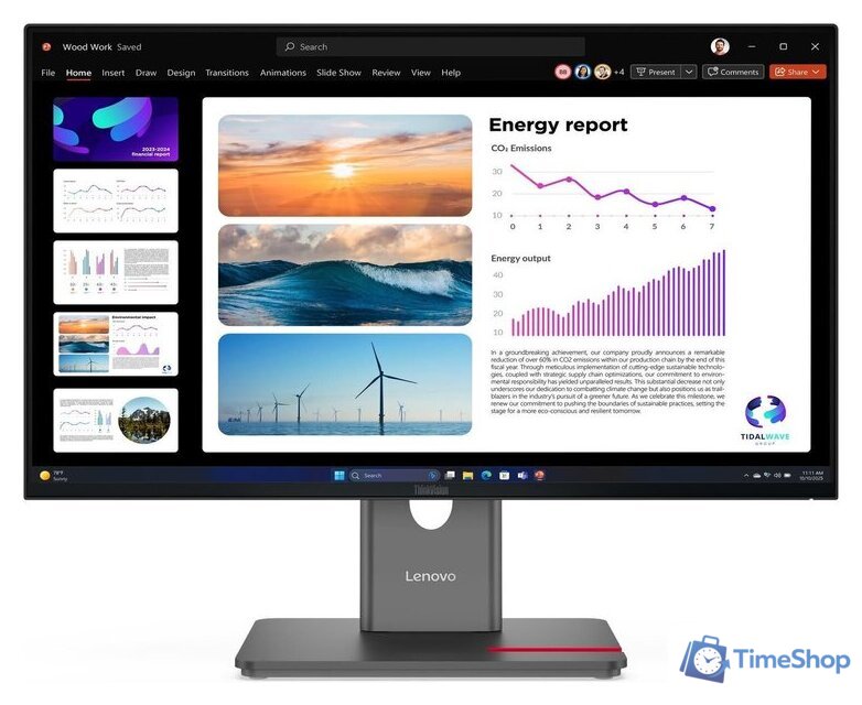 Монитор Lenovo ThinkVision P24Q-40 64B2GAT1UK - Изображение №1 — Интернет-магазин Time-Shop