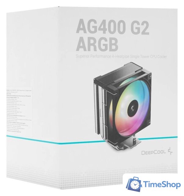 Кулер для процессора DeepCool AG400 G2 ARGB R-AG400-BKAMMG2-G - Изображение №13 — Интернет-магазин Time-Shop